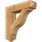 Ekena Millwork Funston Arts and Crafts Rough Sawn Bracket w/ Offset Brace, Western Red Cedar, 8"W x 32"D x 32"H BKT0806X32X32FST03RWR - alternate 1